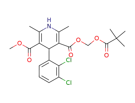 (+)-methyl pivaloyloxymethyl 4-(2,3-dichlorophenyl)-1,4-dihydro-2,6-dimethyl-3,5-pyridinedicarboxylate