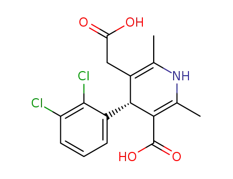 (4R)-1,4-dihydro-2,6-dimethyl-4-(2',3'-dichorophenyl)-5-carboxymethyl-3-pyridinecarboxylic acid