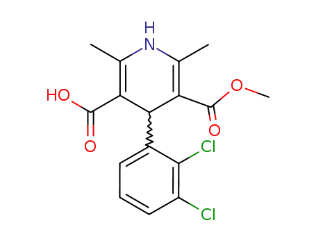 (+)-4-(2,3-dichlorophenyl)-1,4-dihydro-2,6-dimethyl-5-methoxycarbonyl-3-pyridinecarboxylic acid